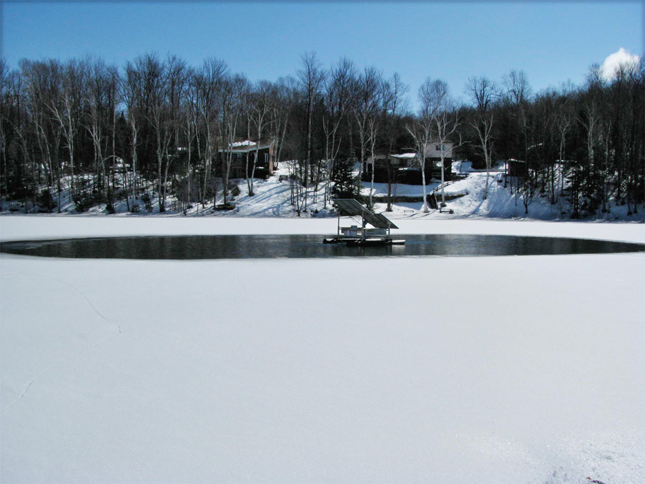 québec lac gelé